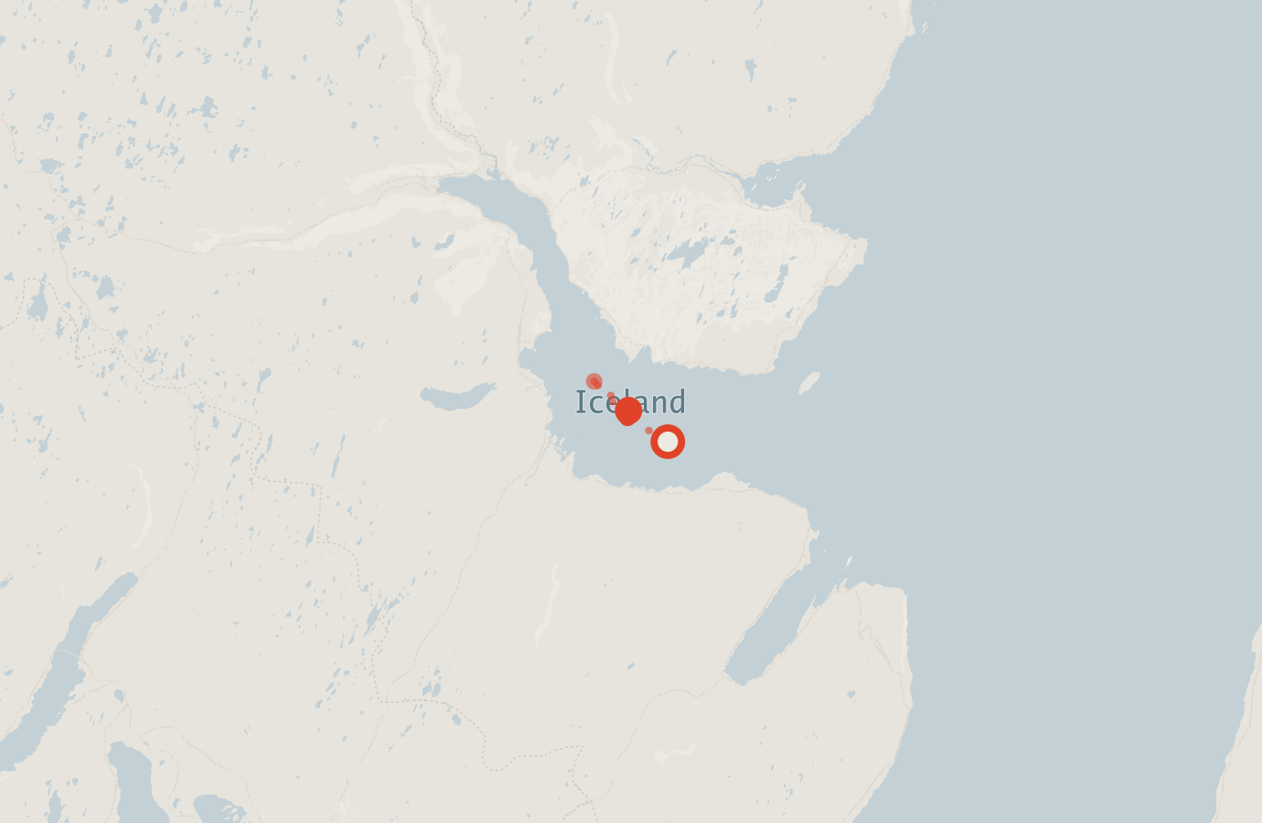 Activity map — real sighting points on an OpenStreetMap basemap