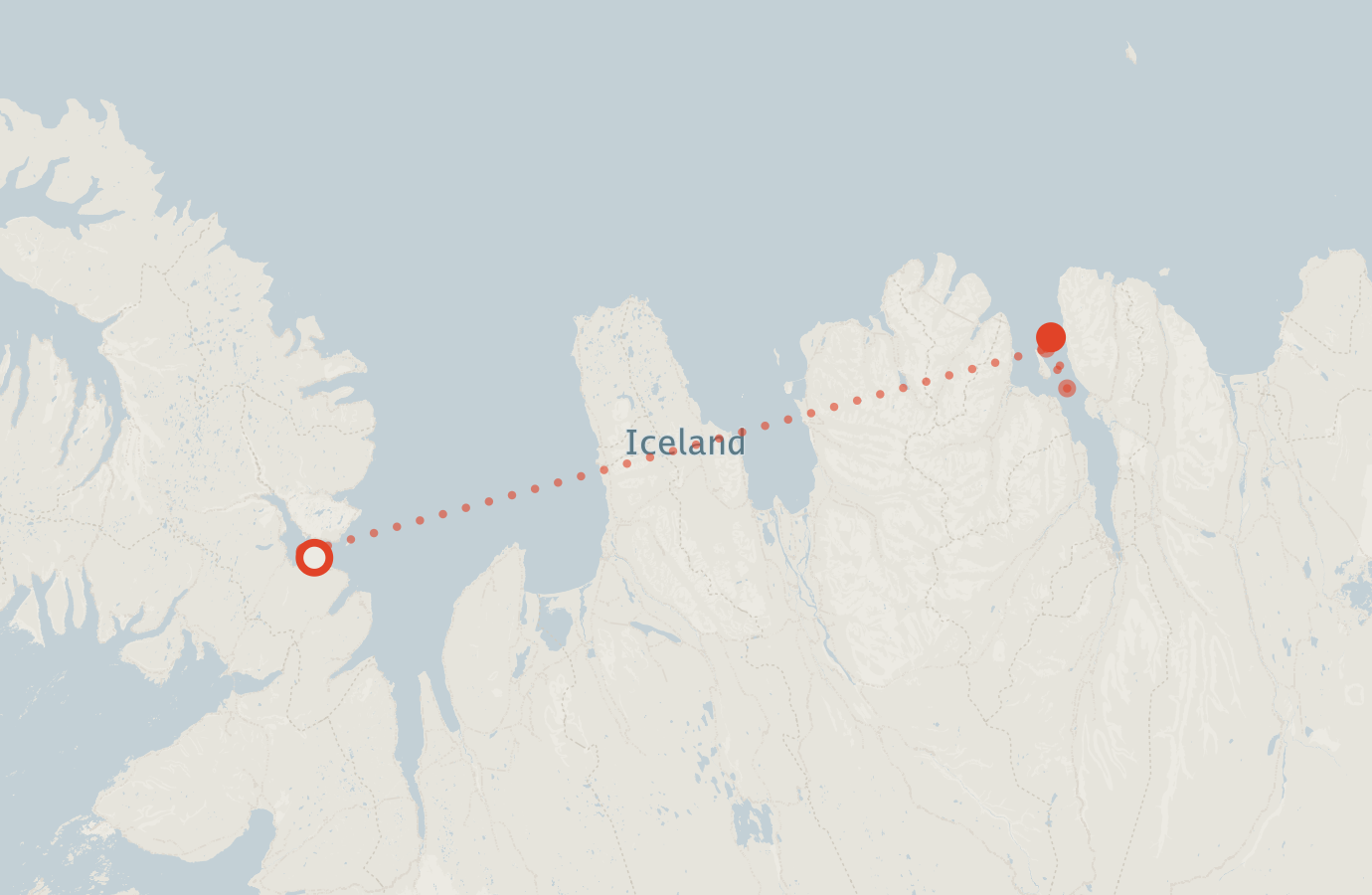 Activity map — real sighting points on an OpenStreetMap basemap