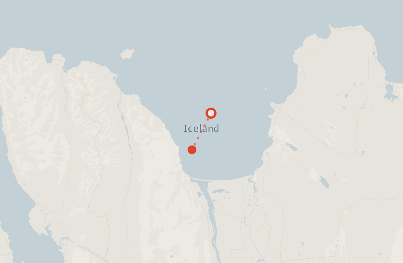 Activity map — real sighting points on an OpenStreetMap basemap