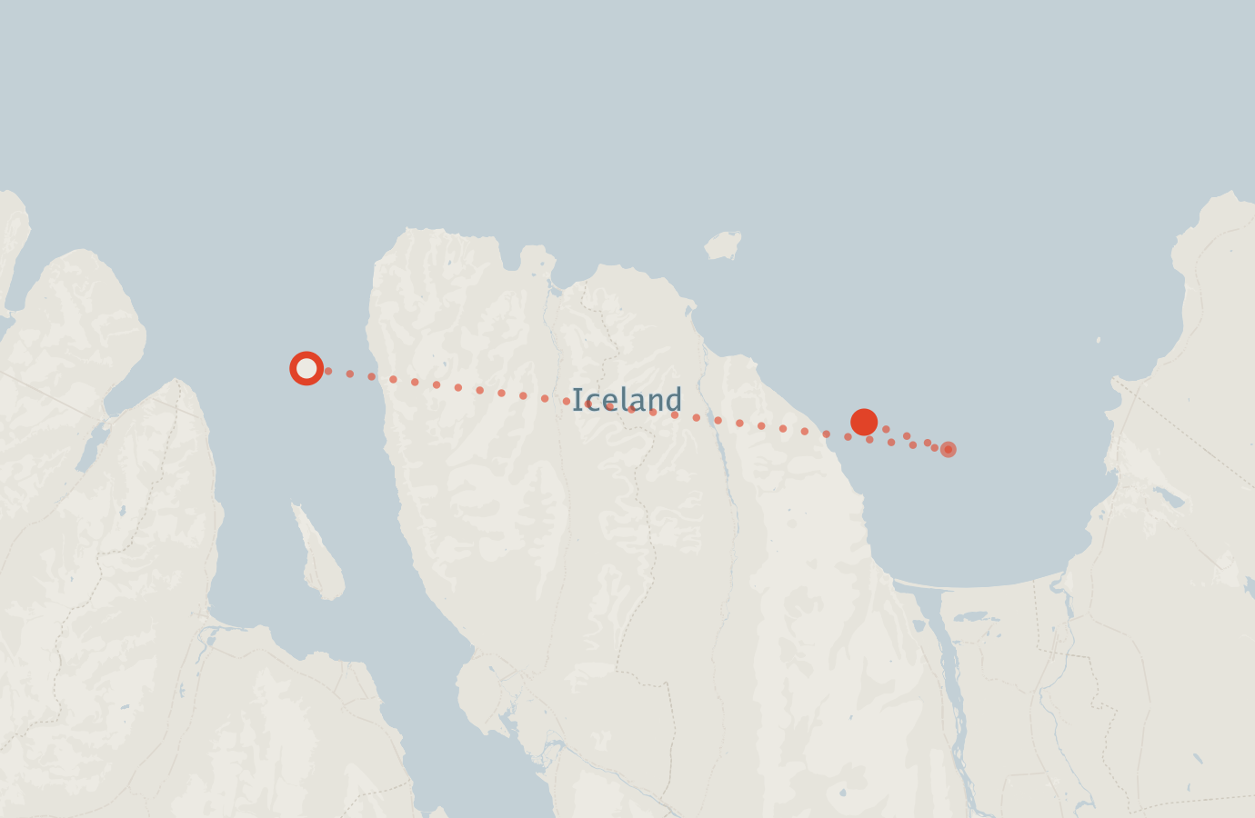 Activity map — real sighting points on an OpenStreetMap basemap
