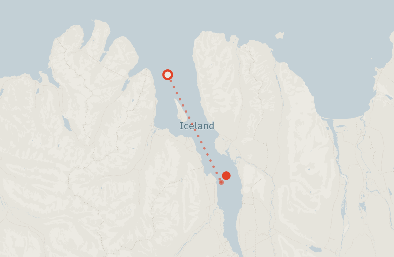 Activity map — real sighting points on an OpenStreetMap basemap
