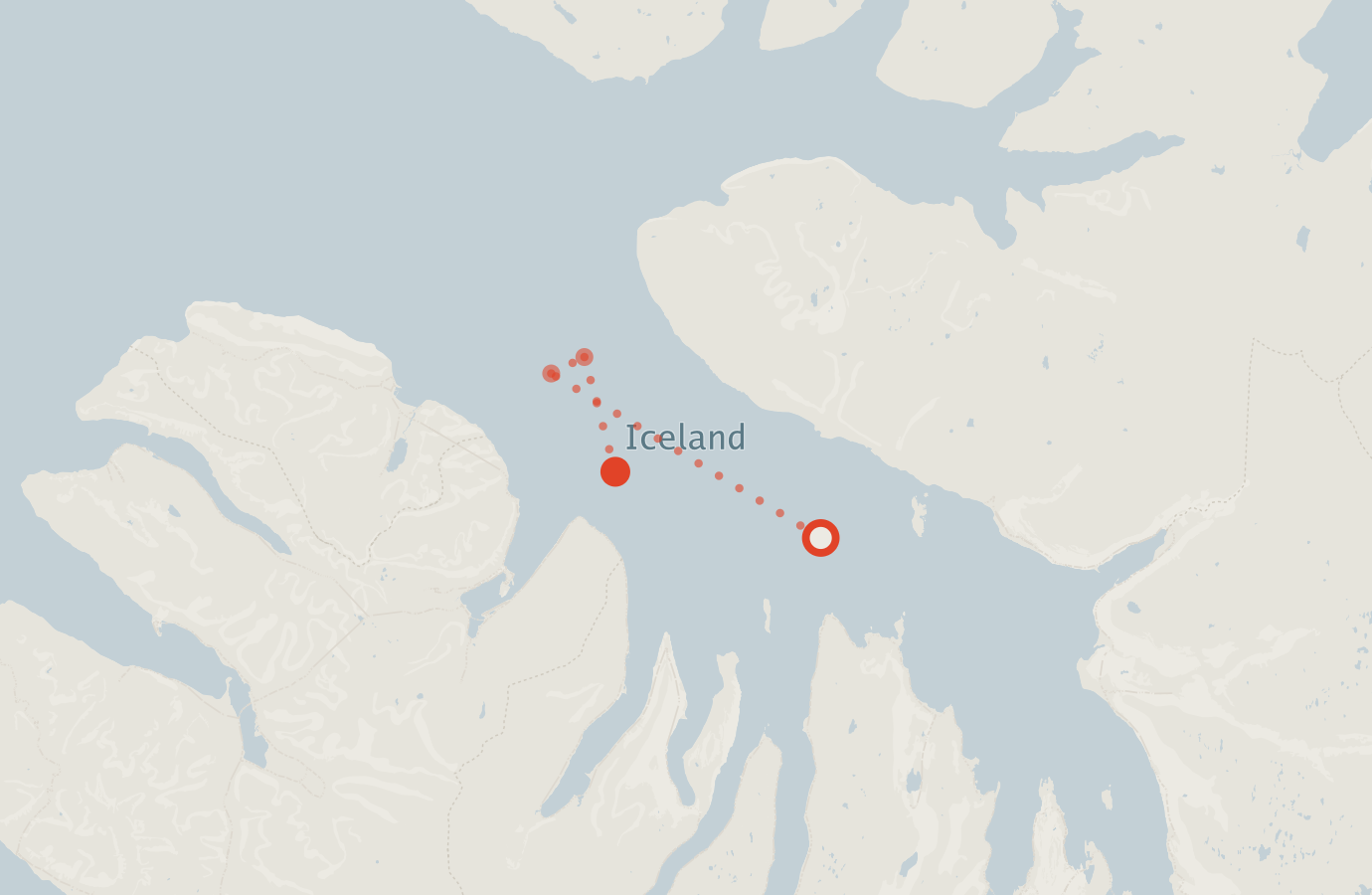 Activity map — real sighting points on an OpenStreetMap basemap