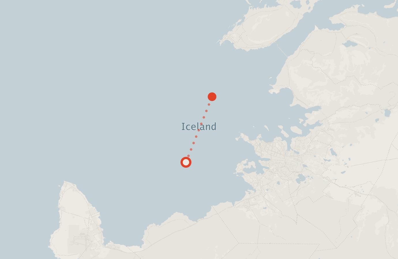 Activity map — real sighting points on an OpenStreetMap basemap
