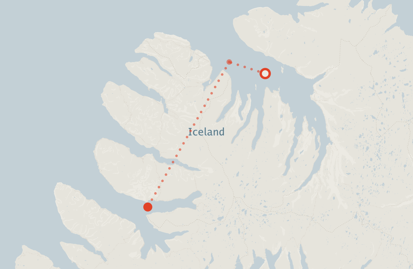 Activity map — real sighting points on an OpenStreetMap basemap