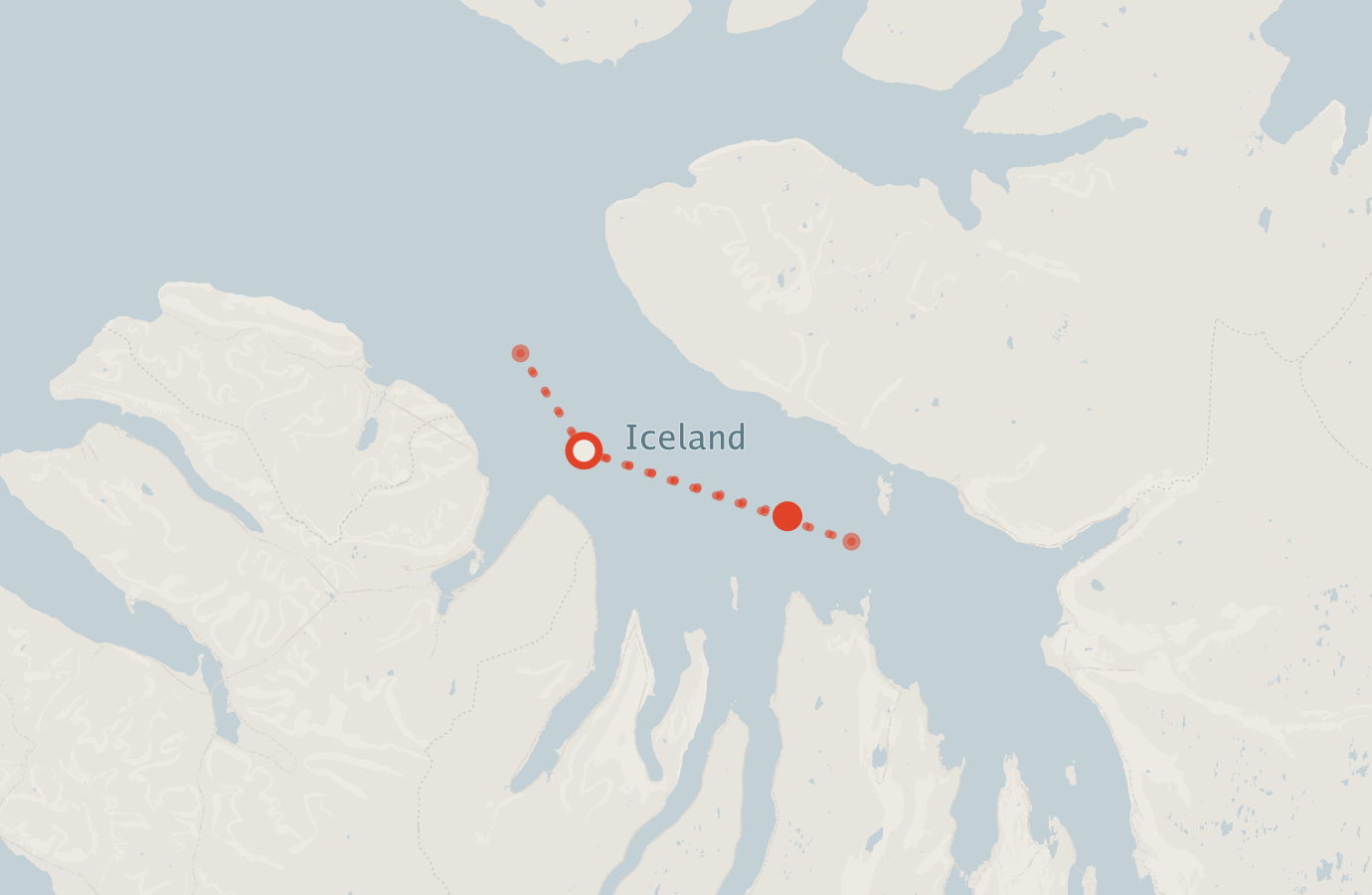 Activity map — real sighting points on an OpenStreetMap basemap