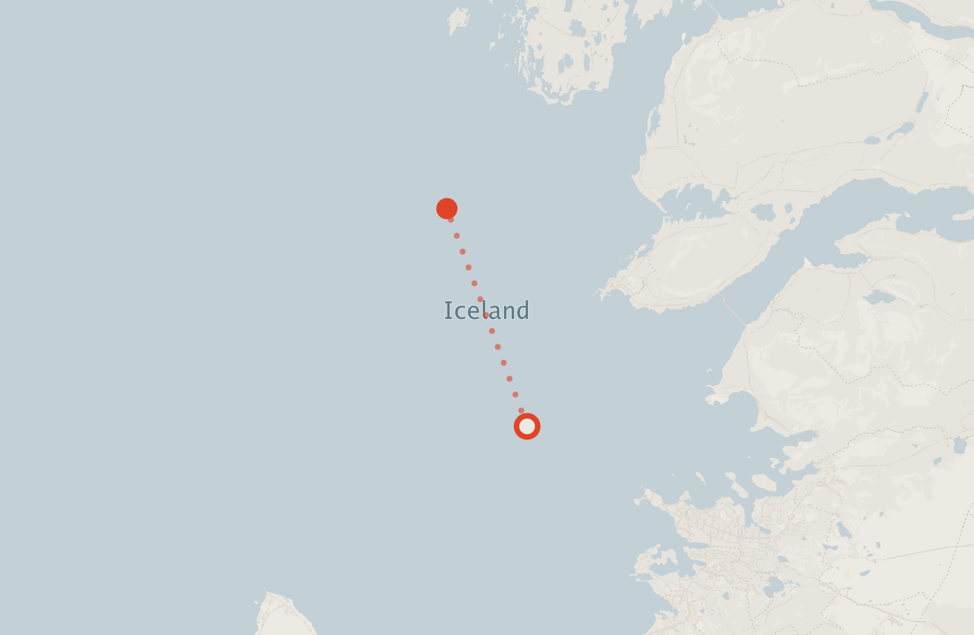 Activity map — real sighting points on an OpenStreetMap basemap