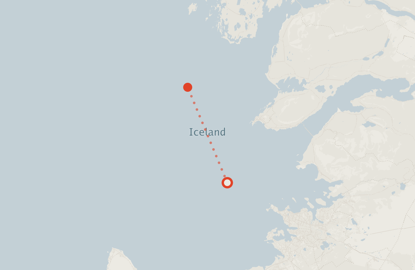 Activity map — real sighting points on an OpenStreetMap basemap