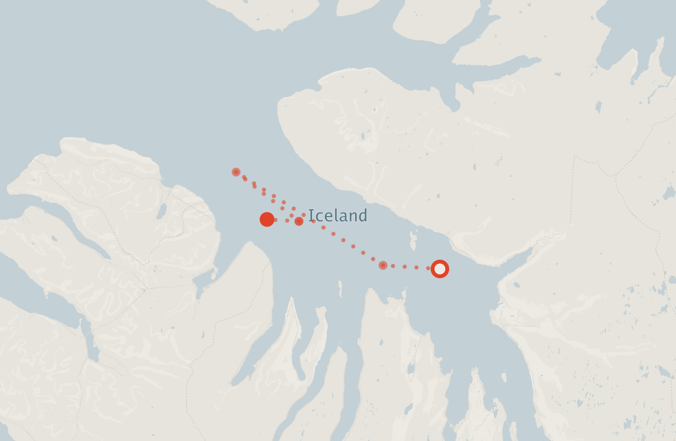 Activity map — real sighting points on an OpenStreetMap basemap