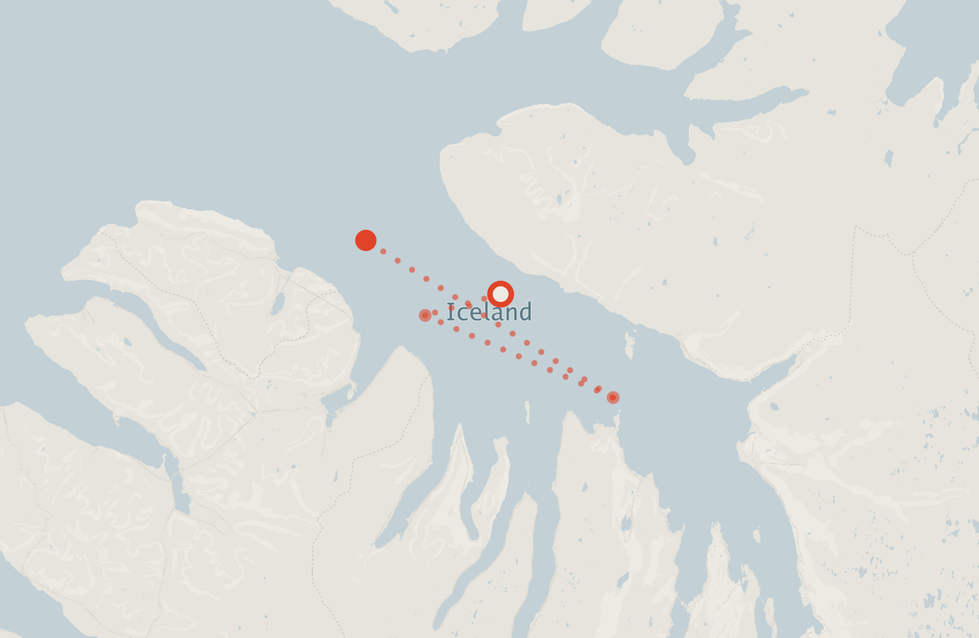 Activity map — real sighting points on an OpenStreetMap basemap