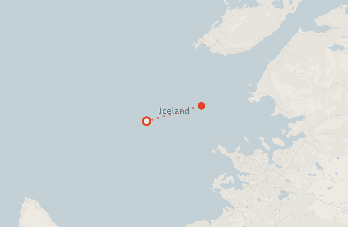 Activity map — real sighting points on an OpenStreetMap basemap