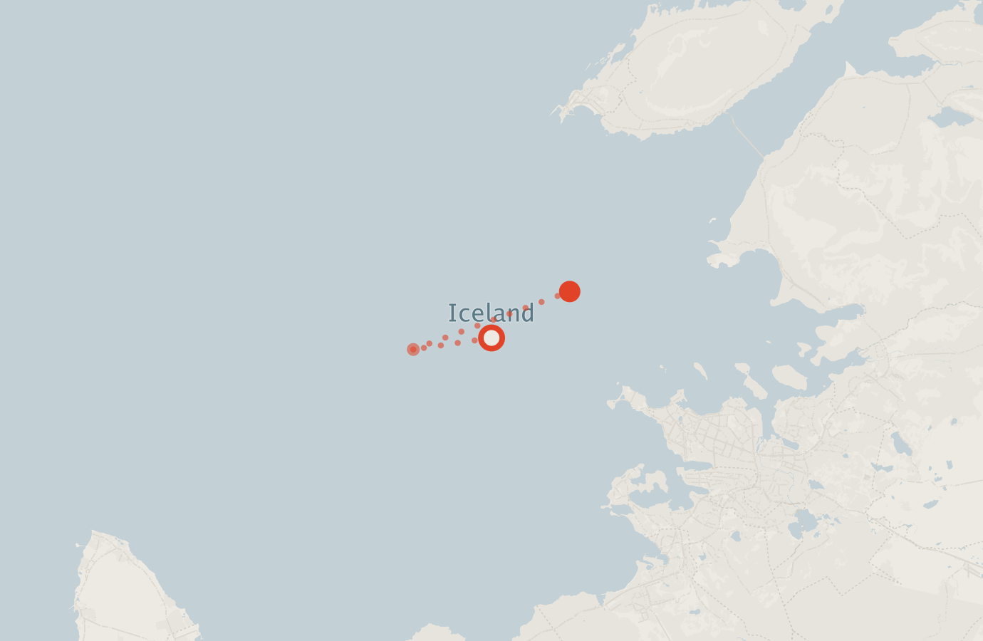 Activity map — real sighting points on an OpenStreetMap basemap