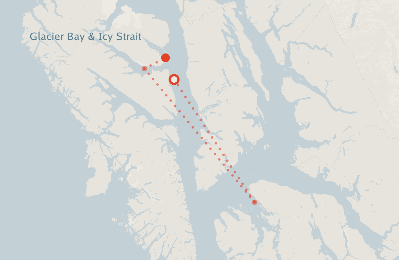 Activity map — real sighting points on an OpenStreetMap basemap