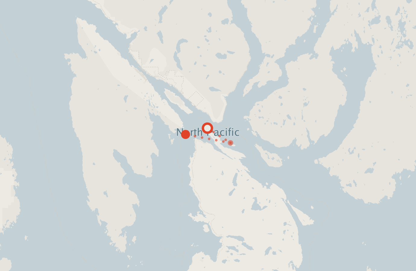 Activity map — real sighting points on an OpenStreetMap basemap