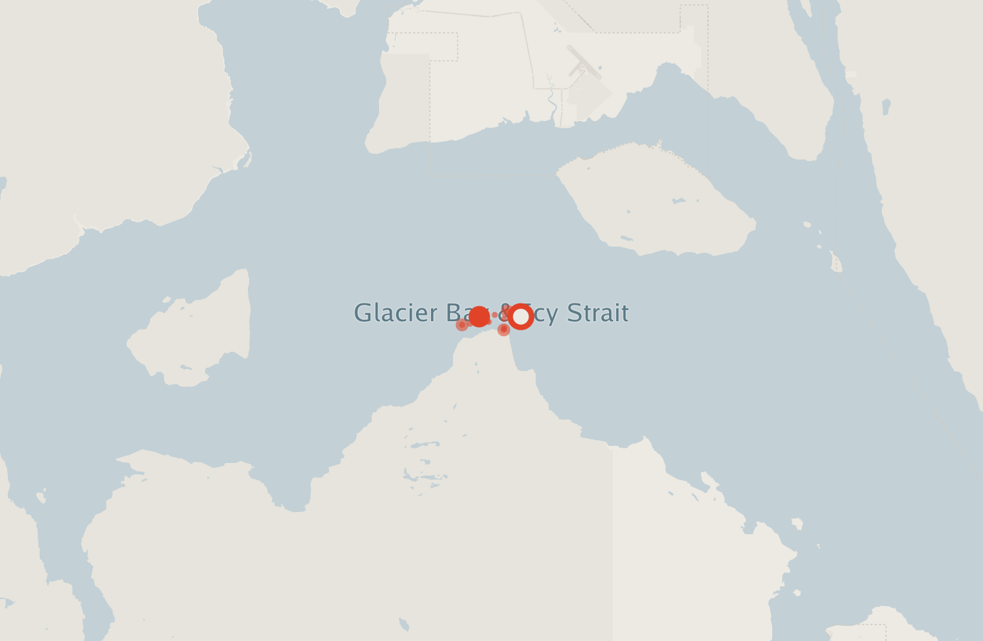 Activity map — real sighting points on an OpenStreetMap basemap