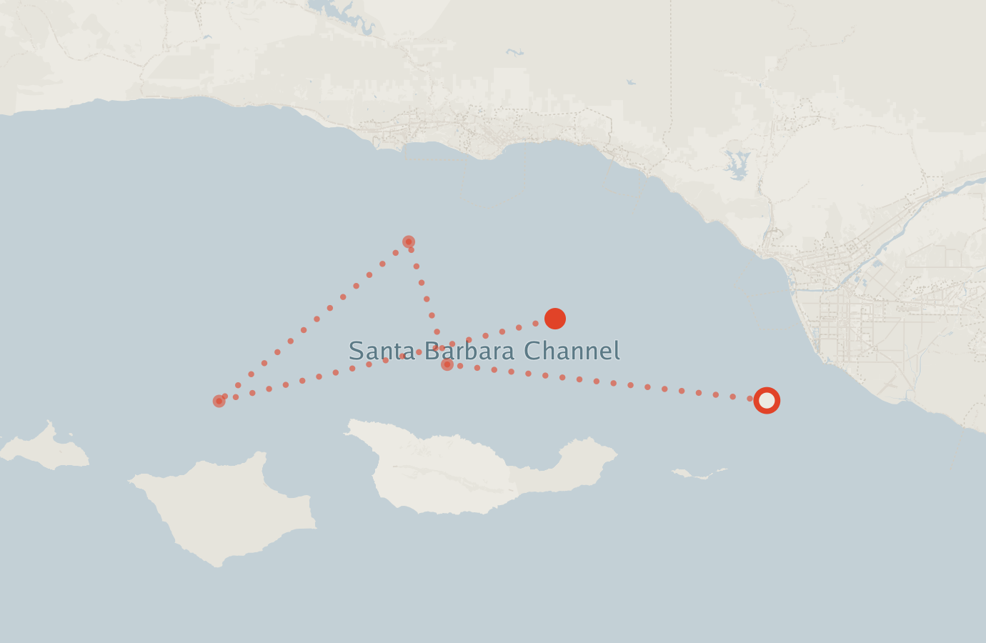 Activity map — real sighting points on an OpenStreetMap basemap