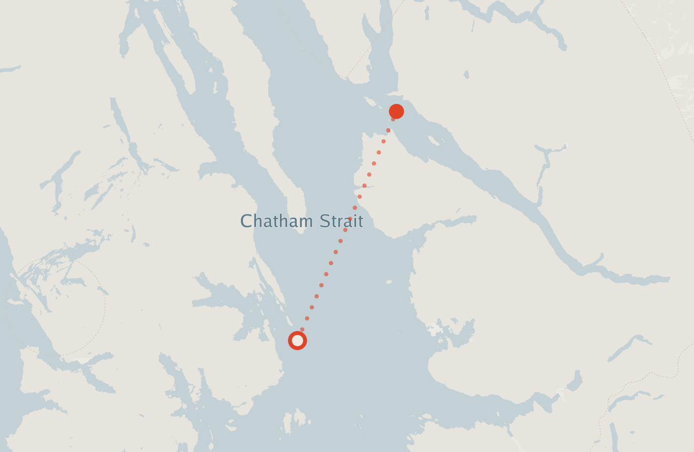 Activity map — real sighting points on an OpenStreetMap basemap