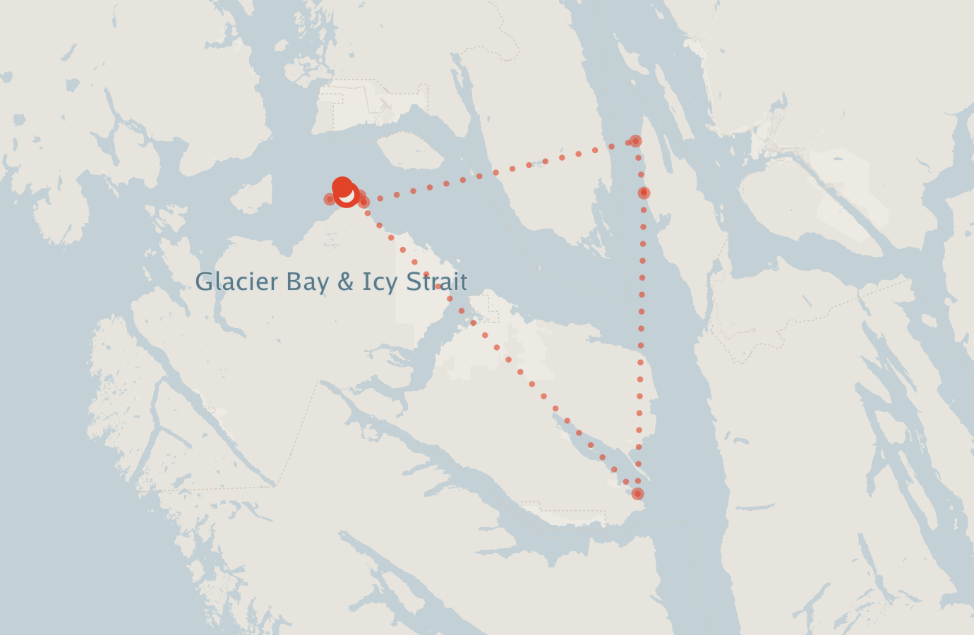 Activity map — real sighting points on an OpenStreetMap basemap