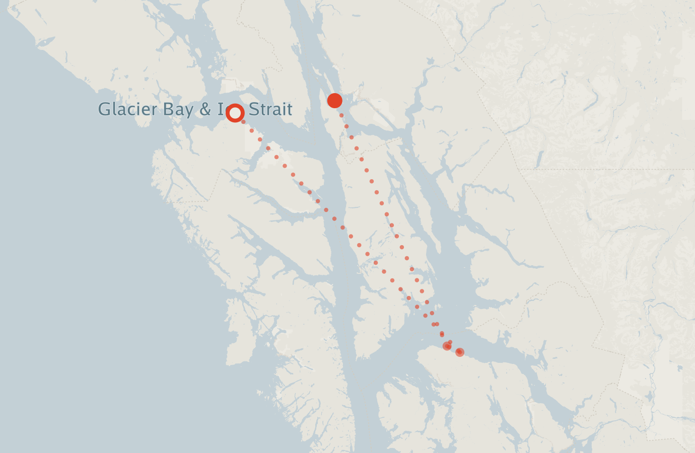 Activity map — real sighting points on an OpenStreetMap basemap