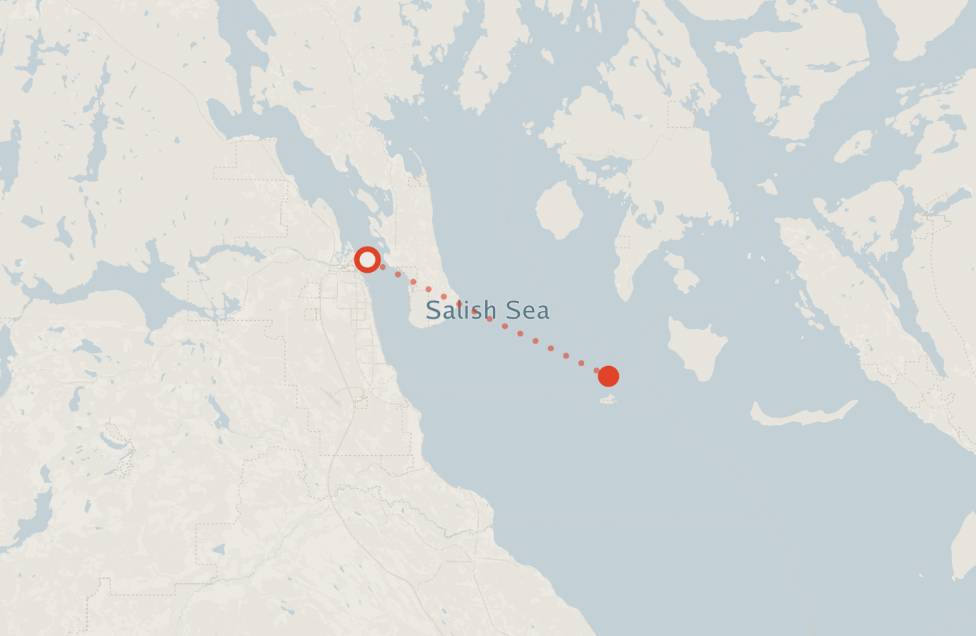 Activity map — real sighting points on an OpenStreetMap basemap
