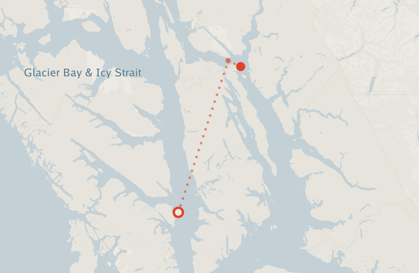 Activity map — real sighting points on an OpenStreetMap basemap