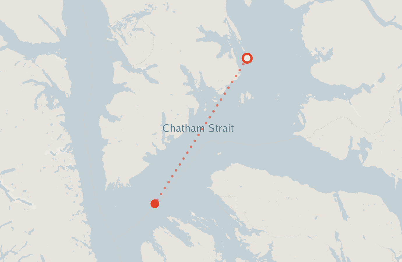 Activity map — real sighting points on an OpenStreetMap basemap