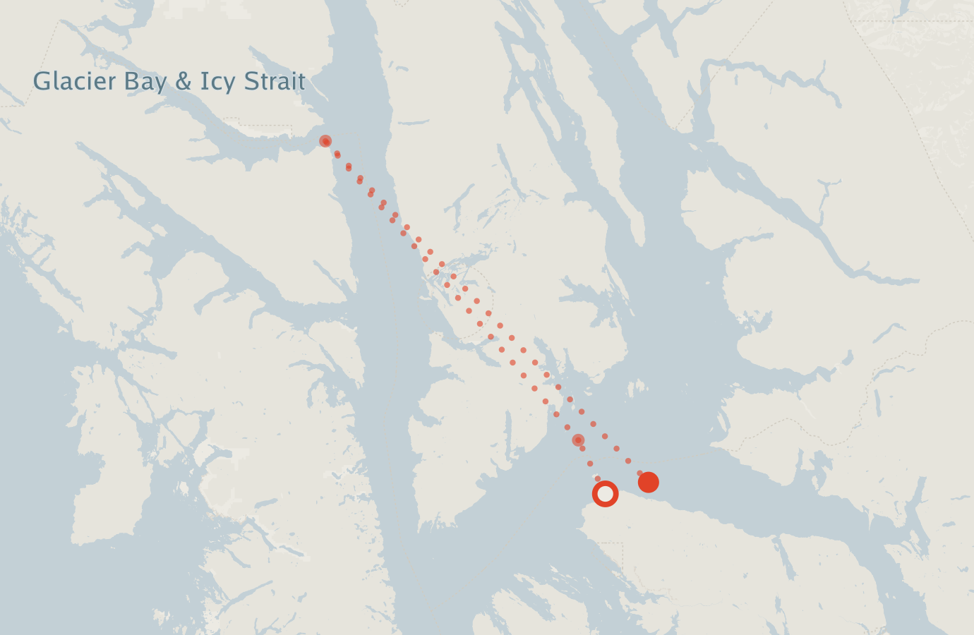 Activity map — real sighting points on an OpenStreetMap basemap