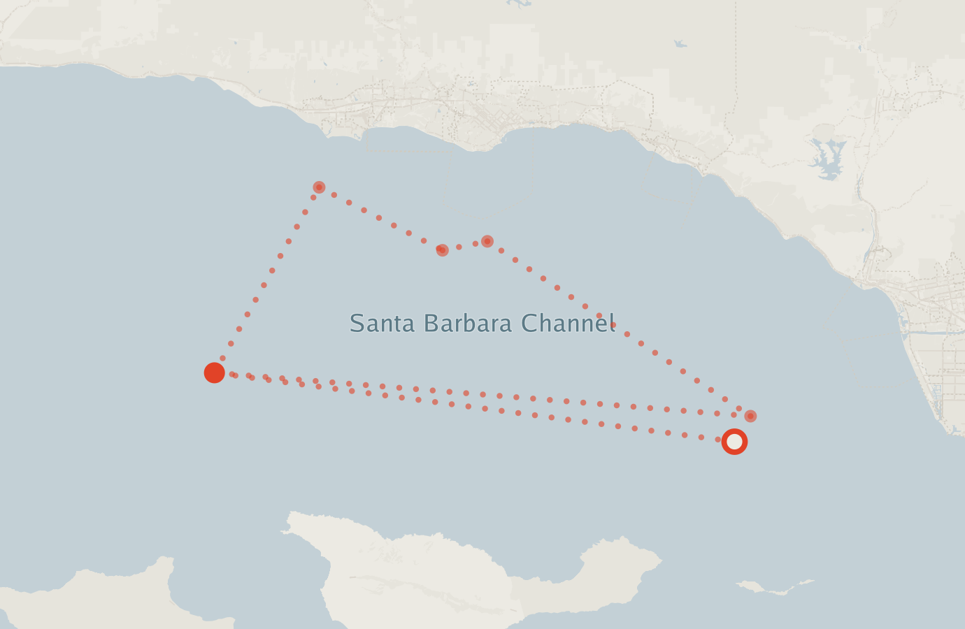 Activity map — real sighting points on an OpenStreetMap basemap