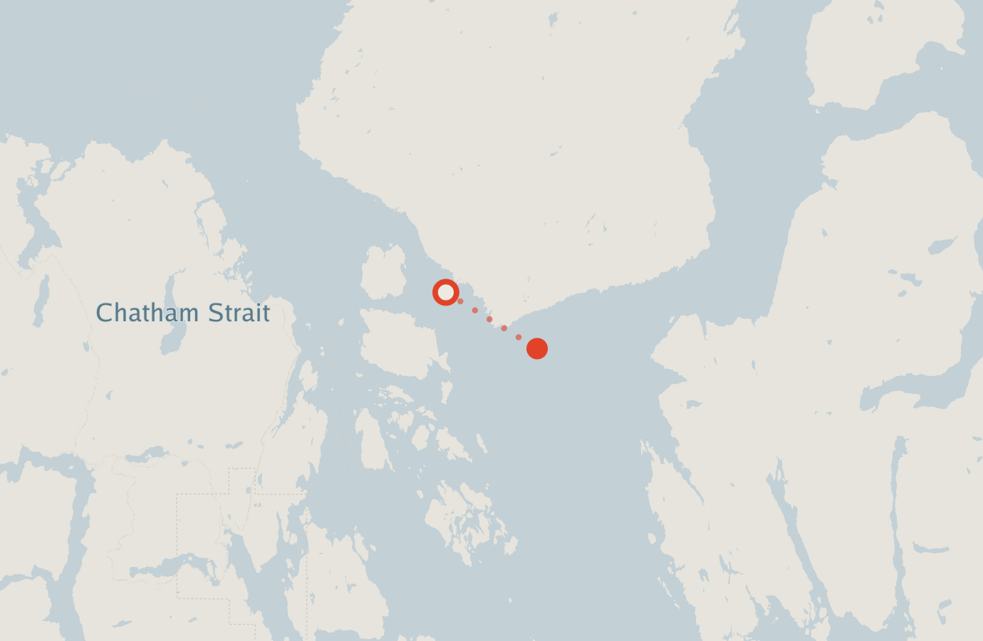 Activity map — real sighting points on an OpenStreetMap basemap