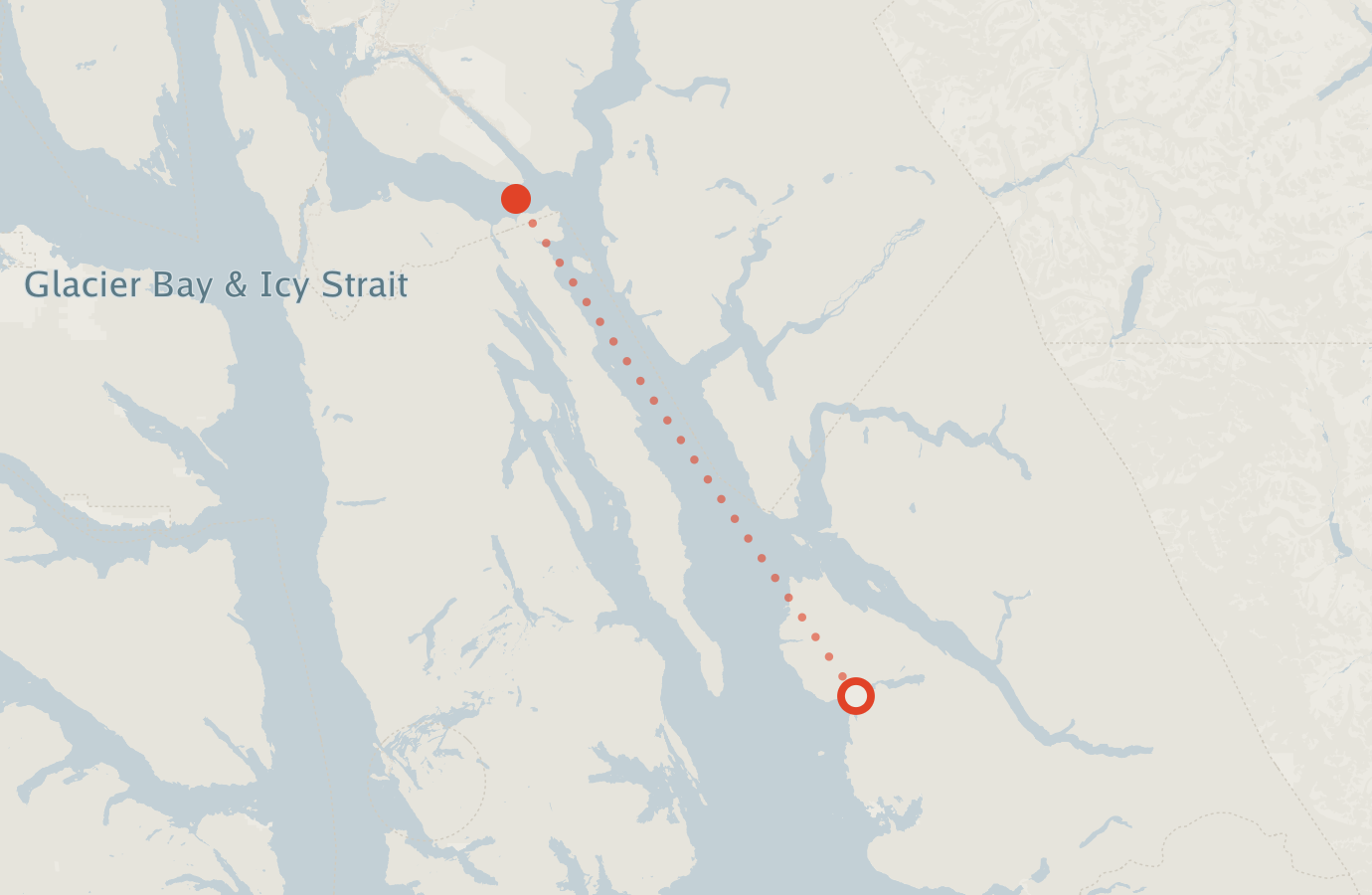Activity map — real sighting points on an OpenStreetMap basemap