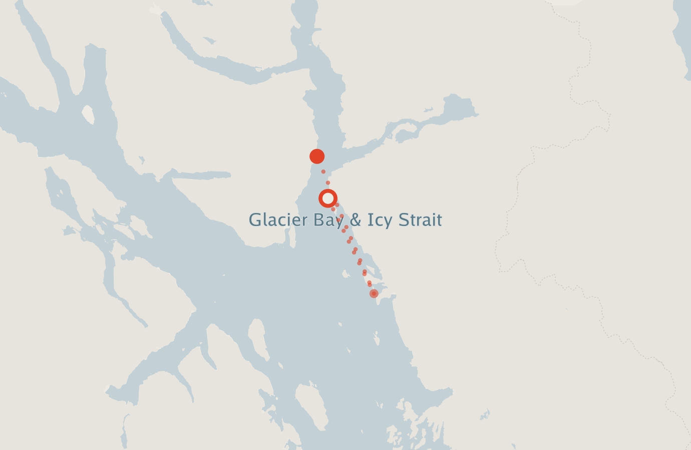 Activity map — real sighting points on an OpenStreetMap basemap