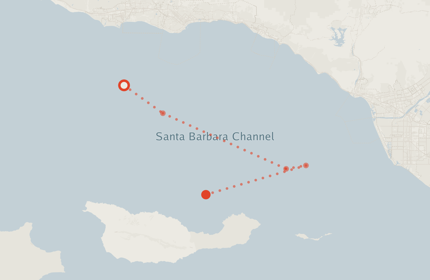 Activity map — real sighting points on an OpenStreetMap basemap