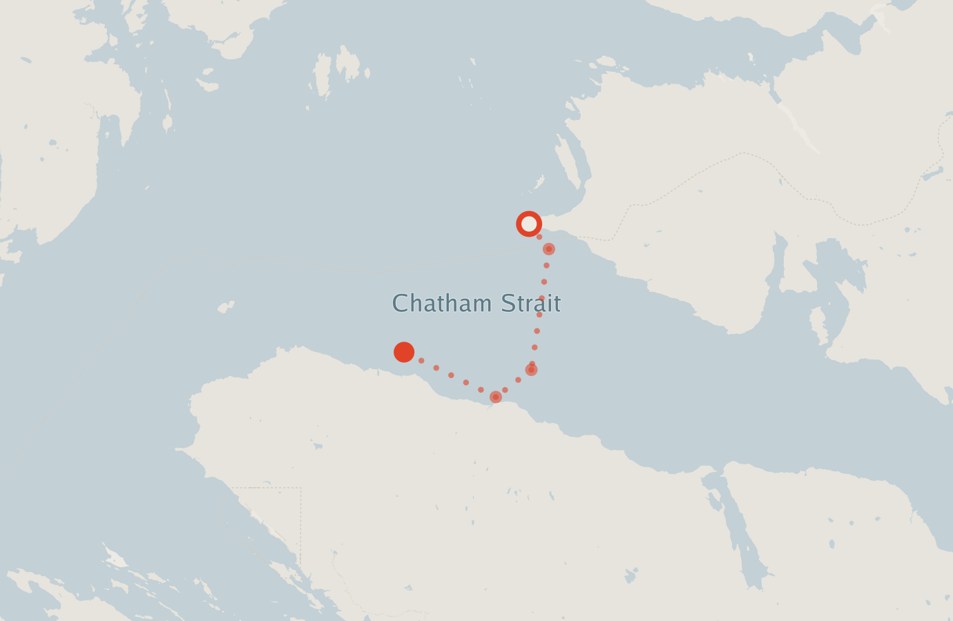 Activity map — real sighting points on an OpenStreetMap basemap