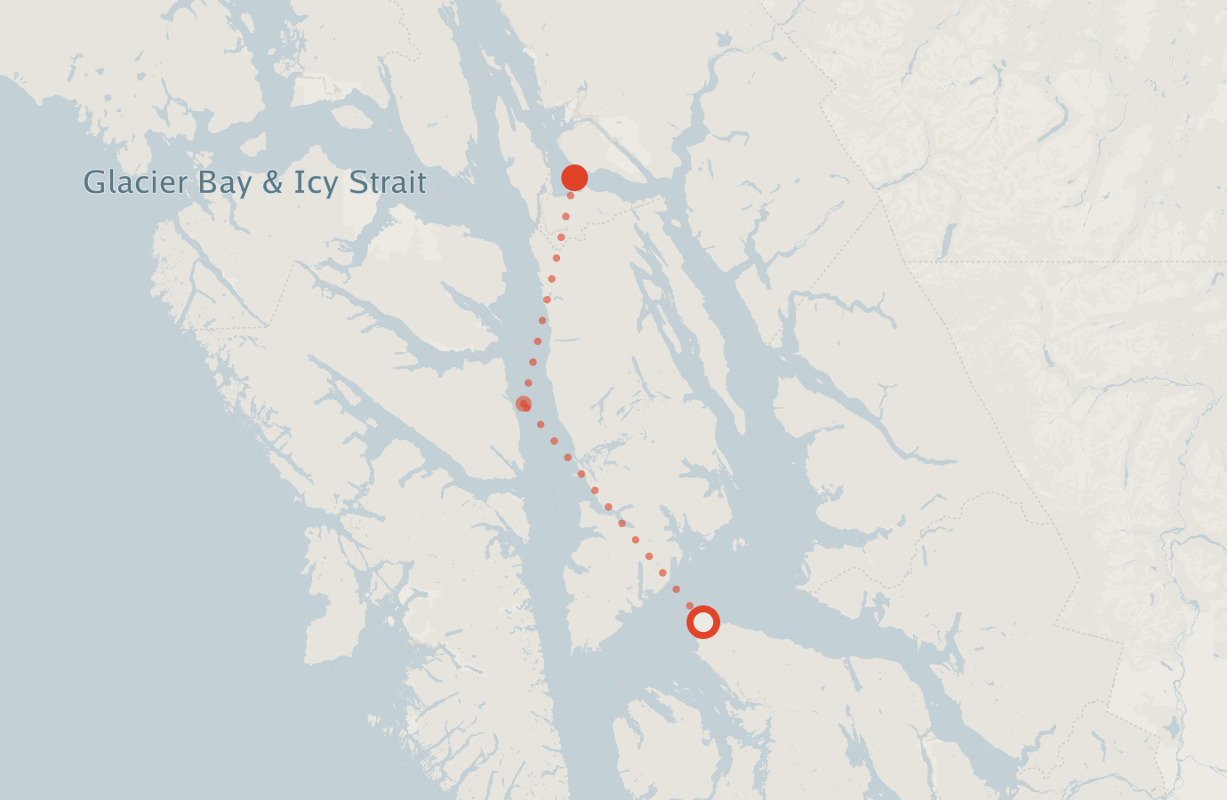 Activity map — real sighting points on an OpenStreetMap basemap