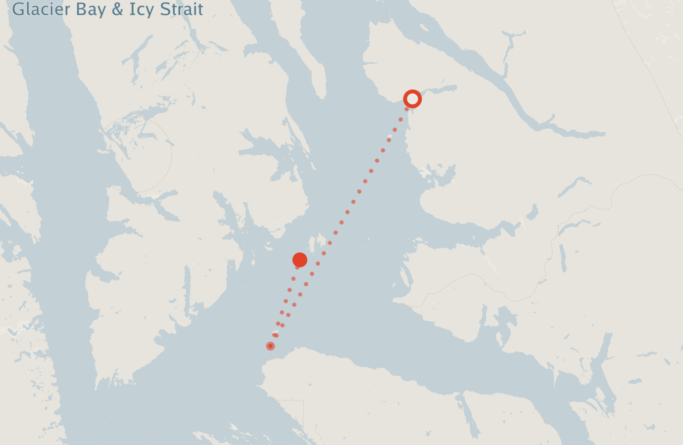 Activity map — real sighting points on an OpenStreetMap basemap