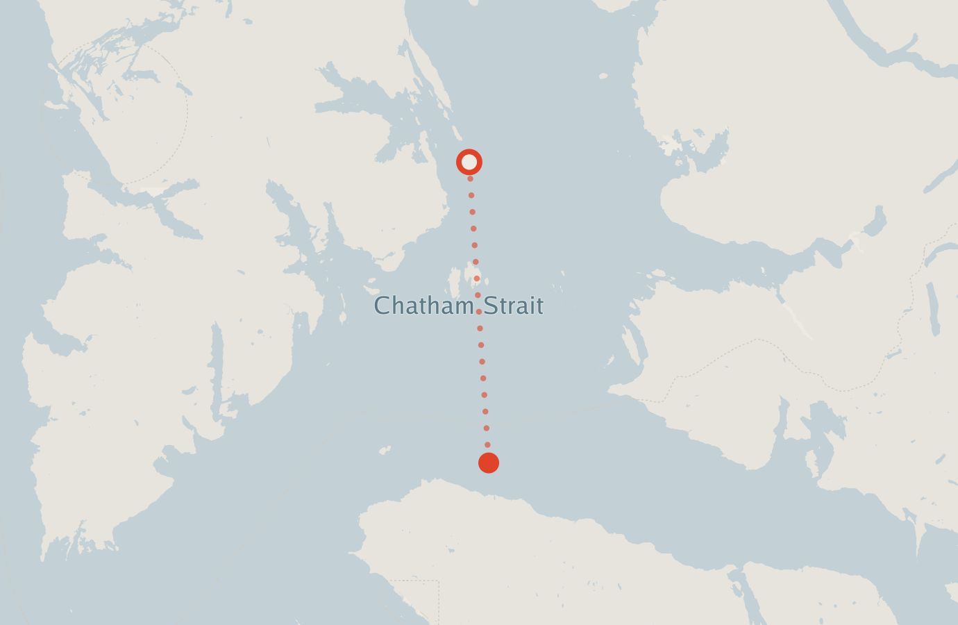 Activity map — real sighting points on an OpenStreetMap basemap