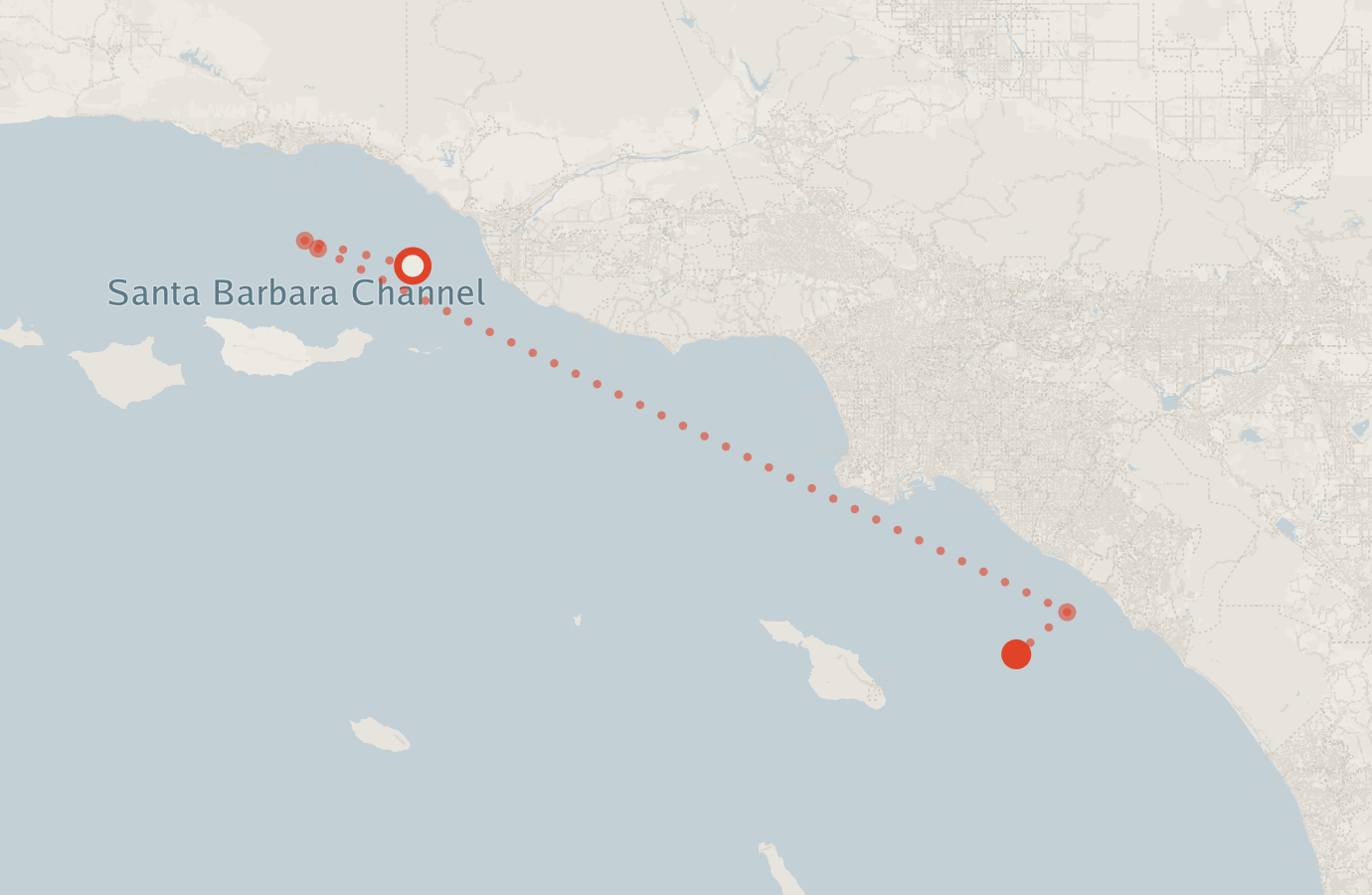 Activity map — real sighting points on an OpenStreetMap basemap