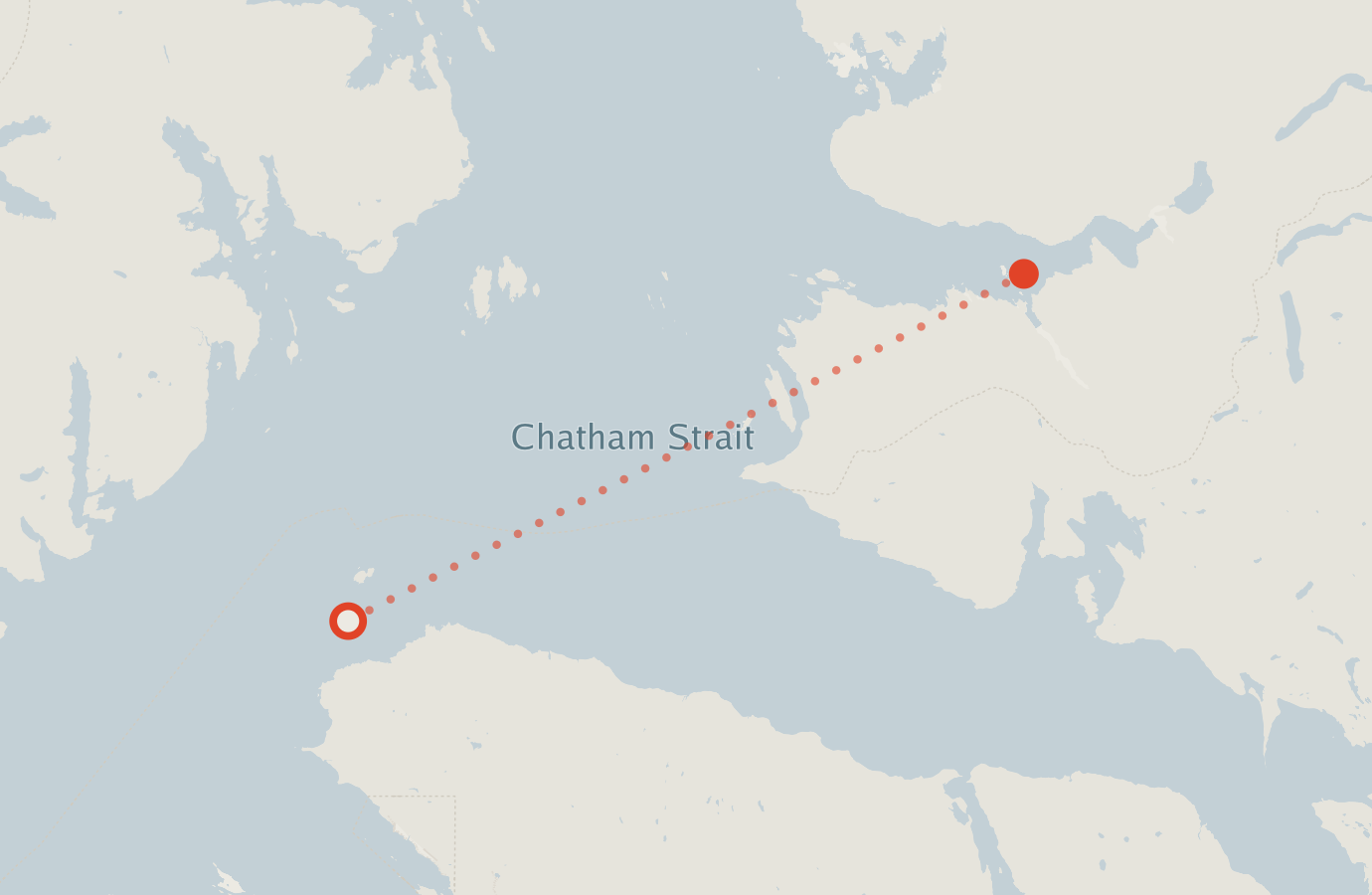 Activity map — real sighting points on an OpenStreetMap basemap