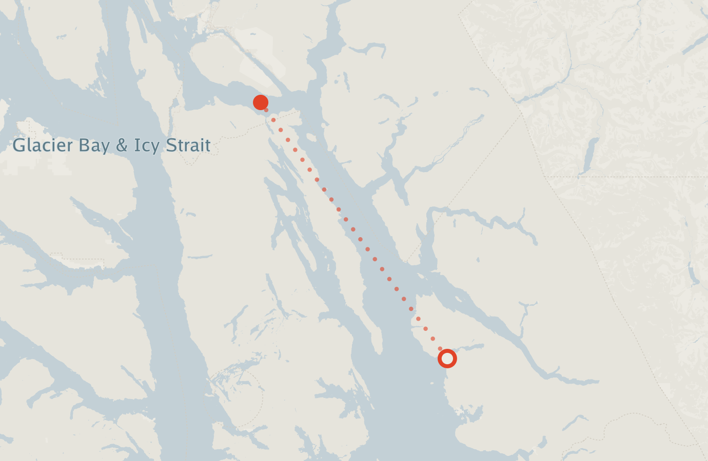 Activity map — real sighting points on an OpenStreetMap basemap