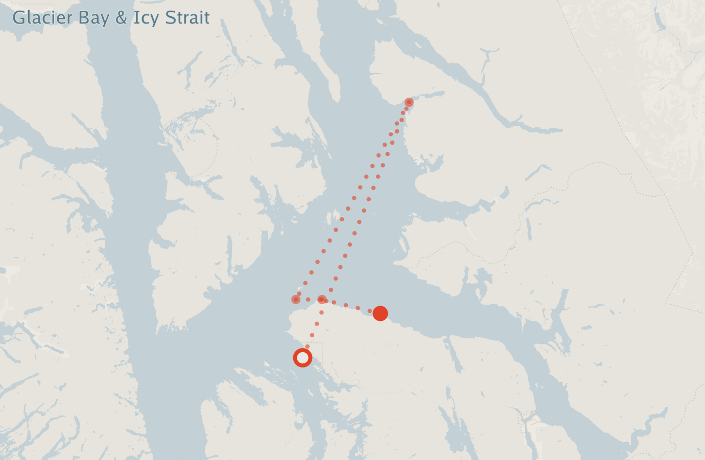 Activity map — real sighting points on an OpenStreetMap basemap