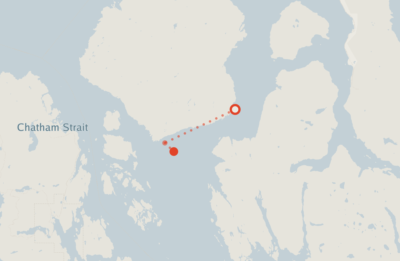Activity map — real sighting points on an OpenStreetMap basemap