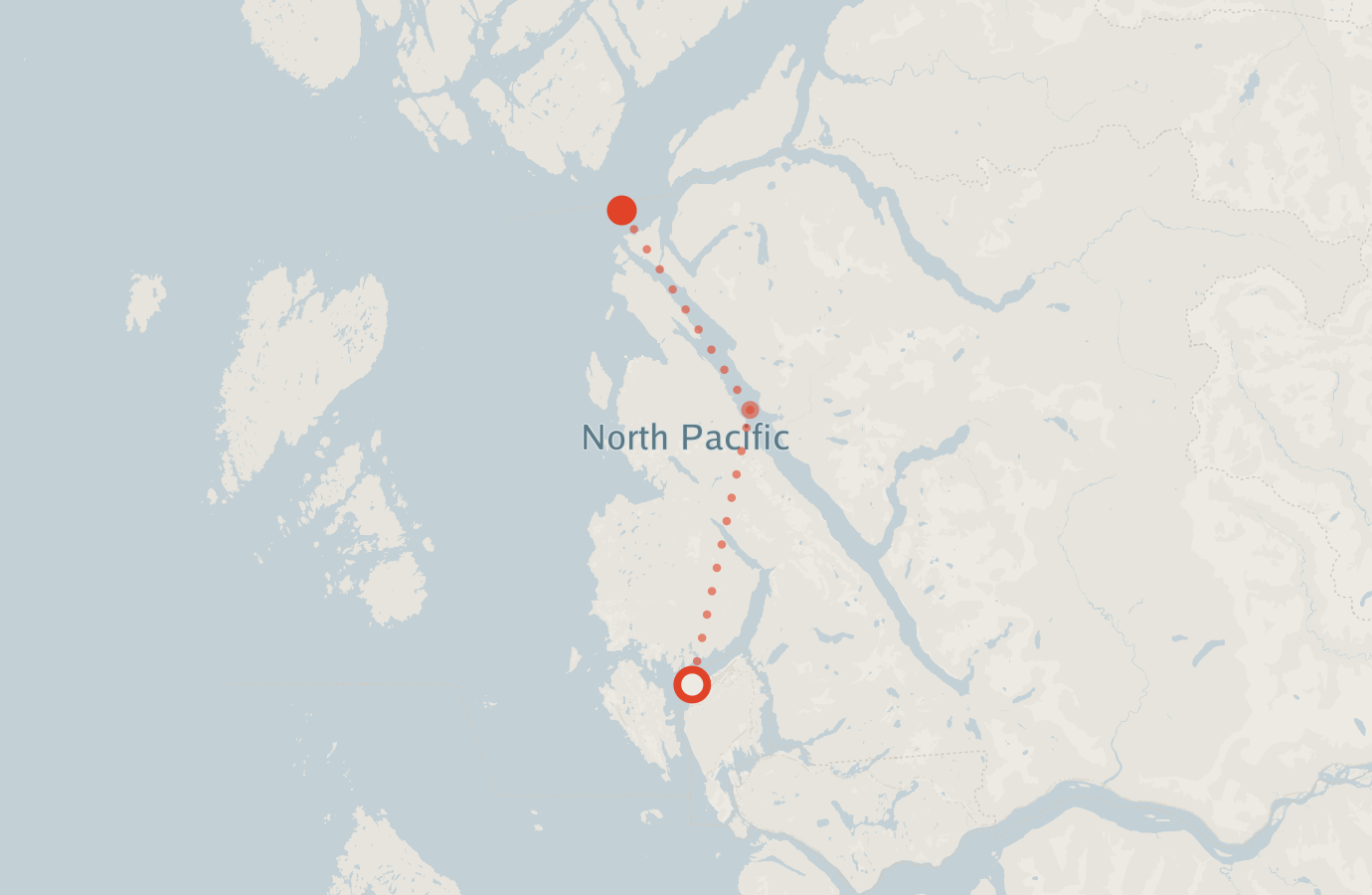 Activity map — real sighting points on an OpenStreetMap basemap
