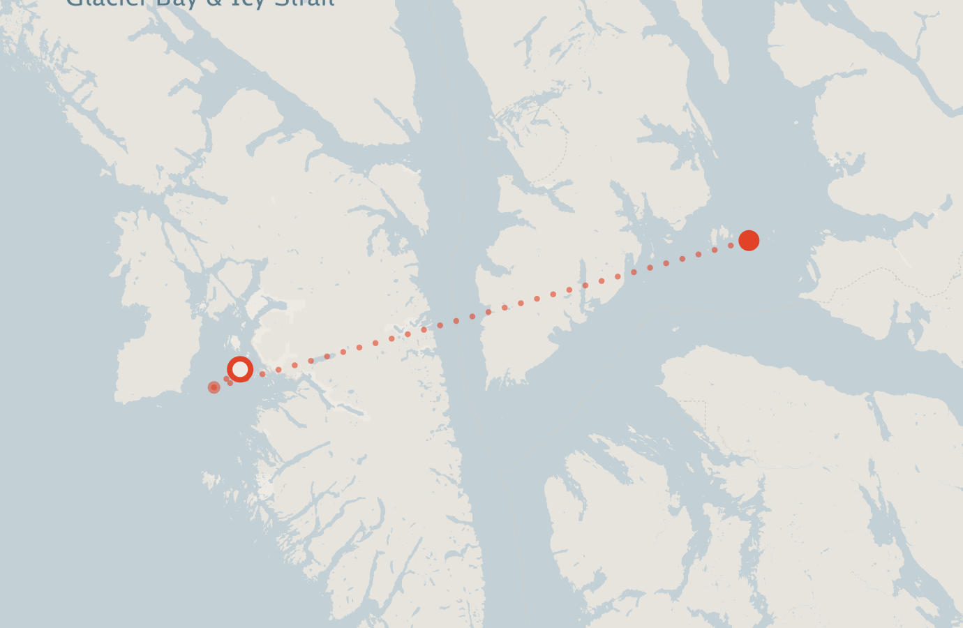 Activity map — real sighting points on an OpenStreetMap basemap