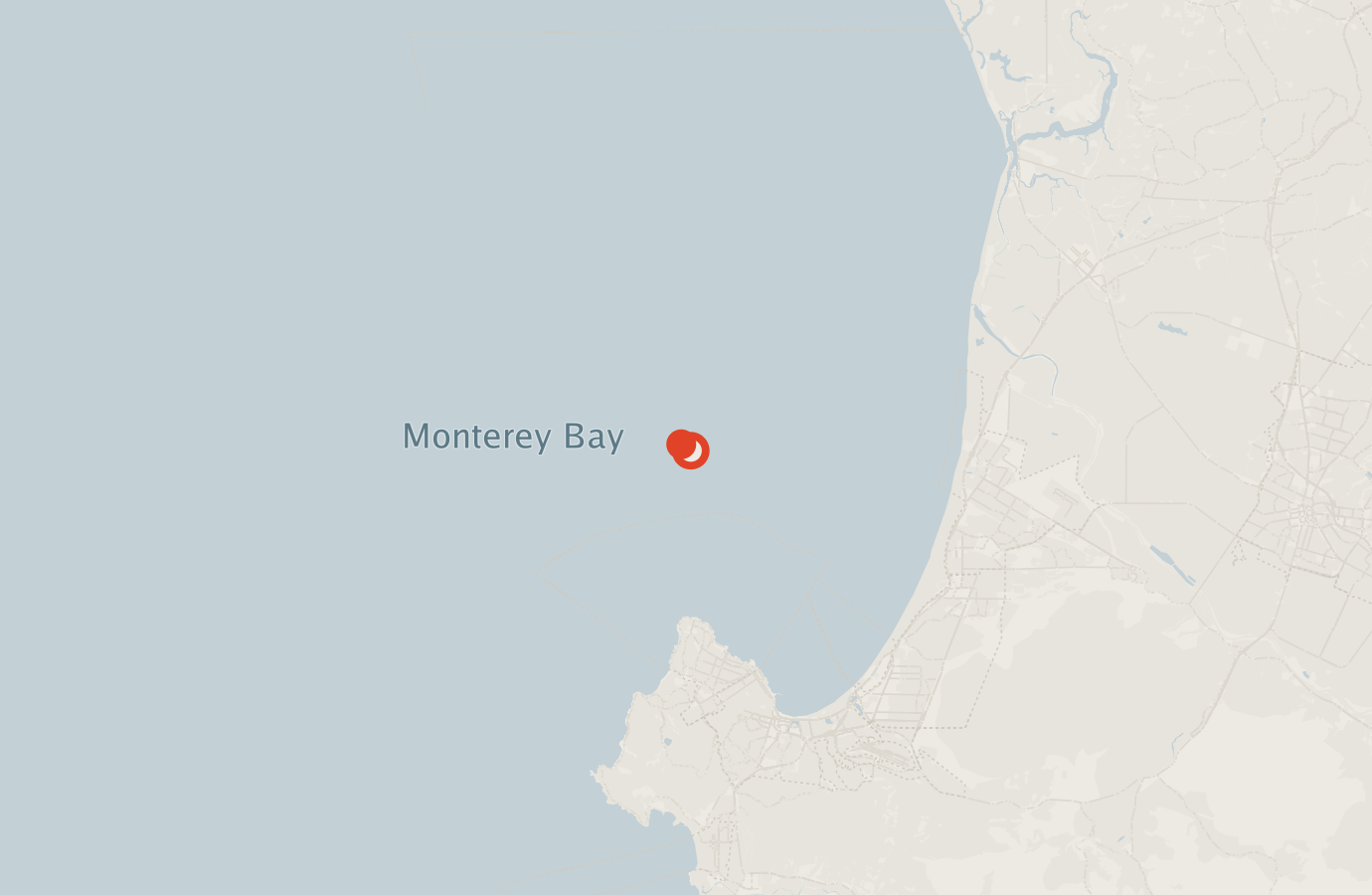 Activity map — real sighting points on an OpenStreetMap basemap