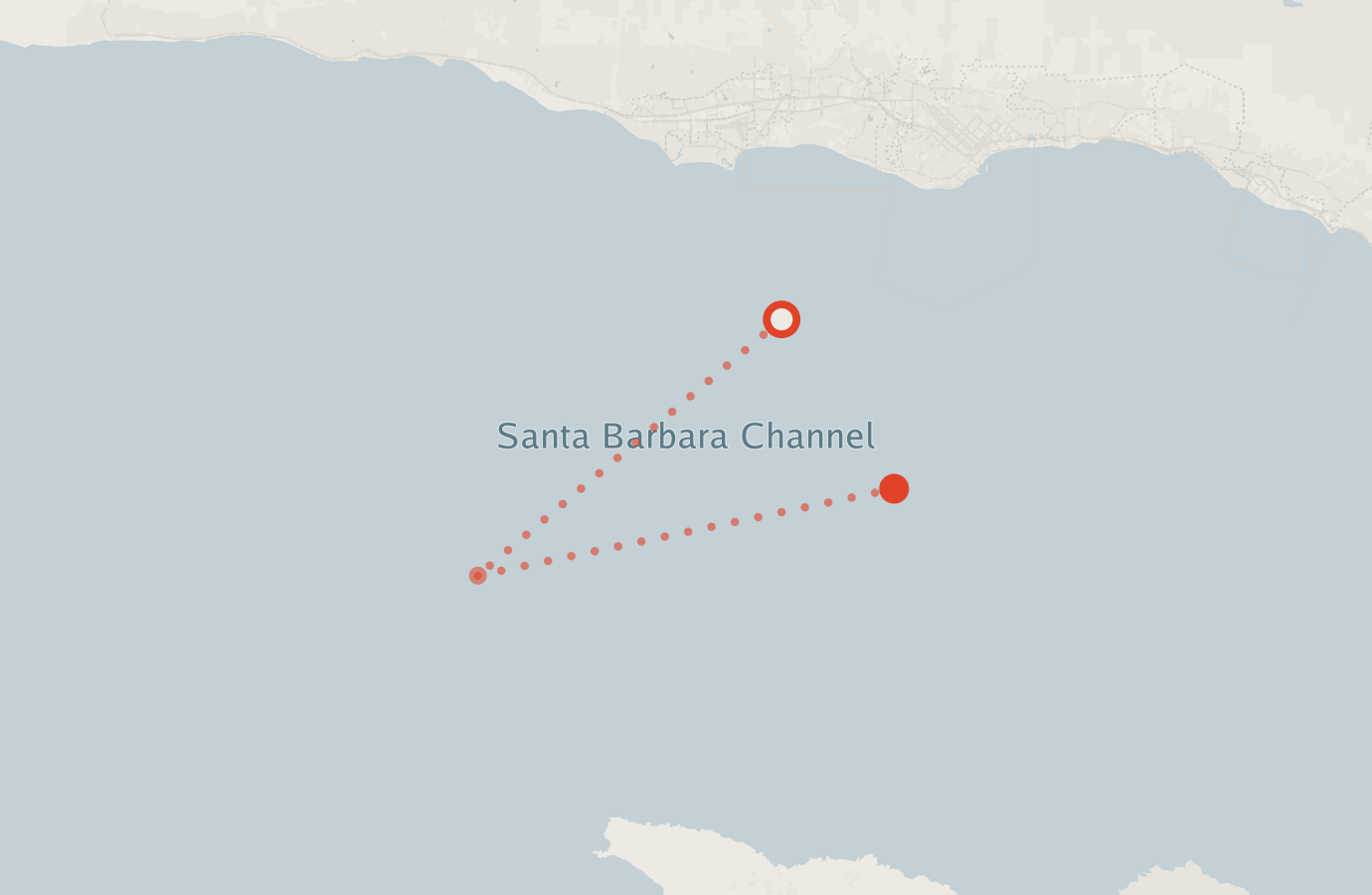 Activity map — real sighting points on an OpenStreetMap basemap