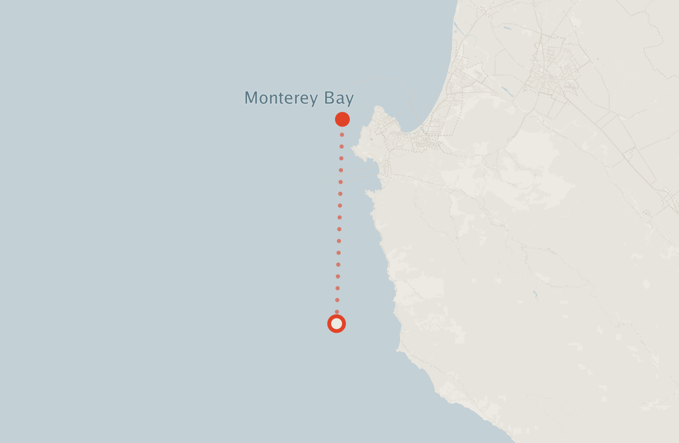 Activity map — real sighting points on an OpenStreetMap basemap