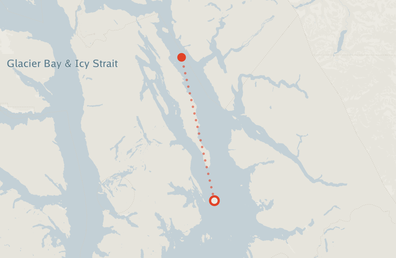 Activity map — real sighting points on an OpenStreetMap basemap