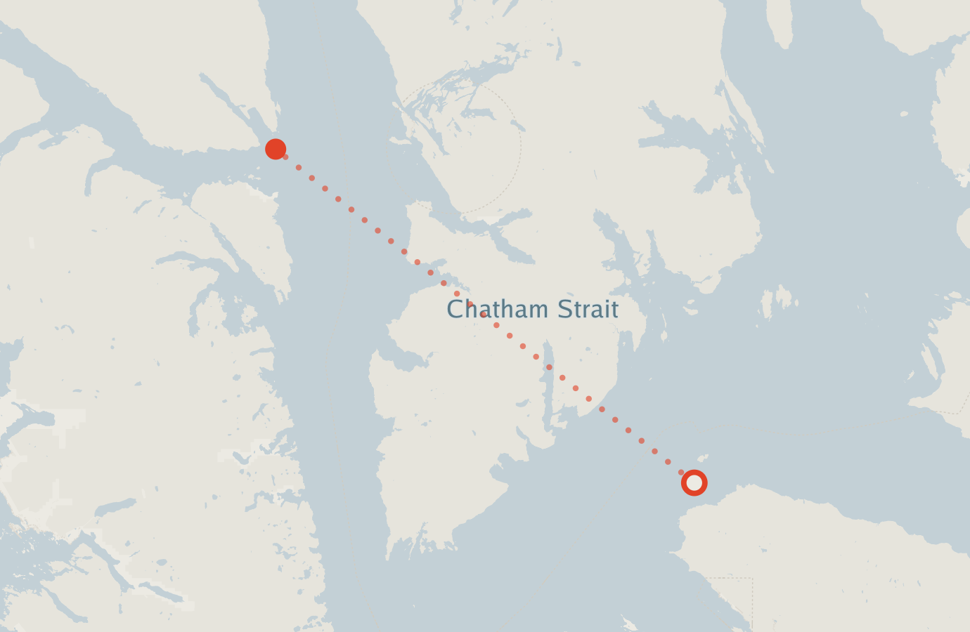 Activity map — real sighting points on an OpenStreetMap basemap