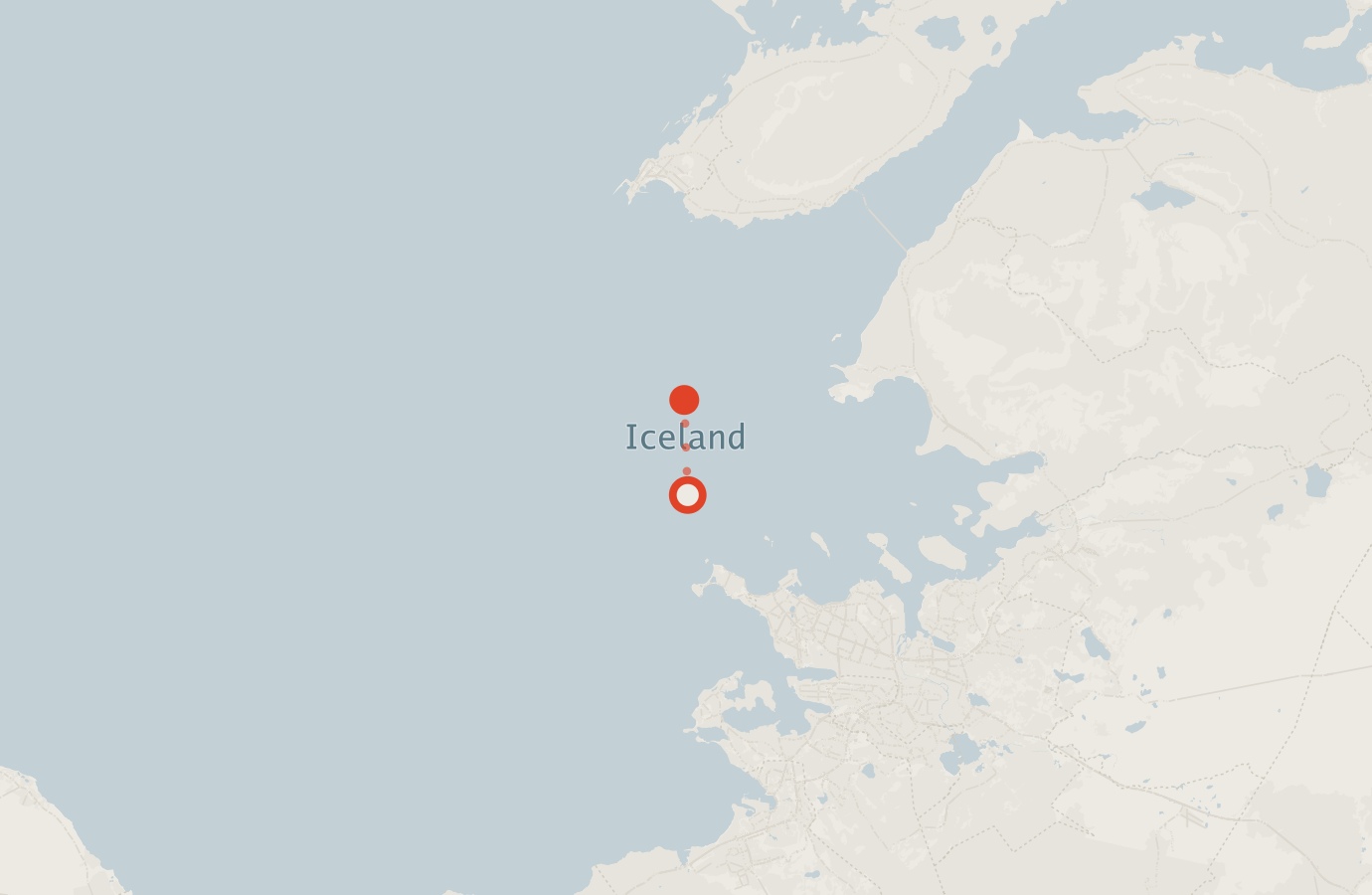 Activity map — real sighting points on an OpenStreetMap basemap