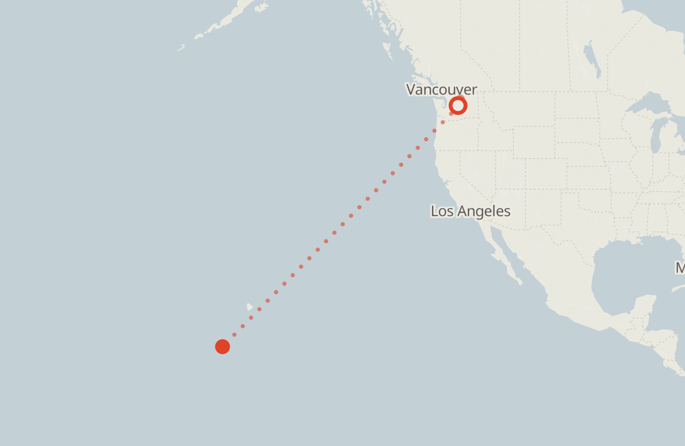 Activity map — real sighting points on an OpenStreetMap basemap