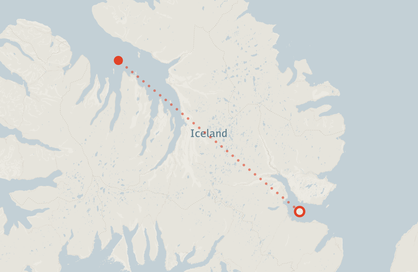 Activity map — real sighting points on an OpenStreetMap basemap